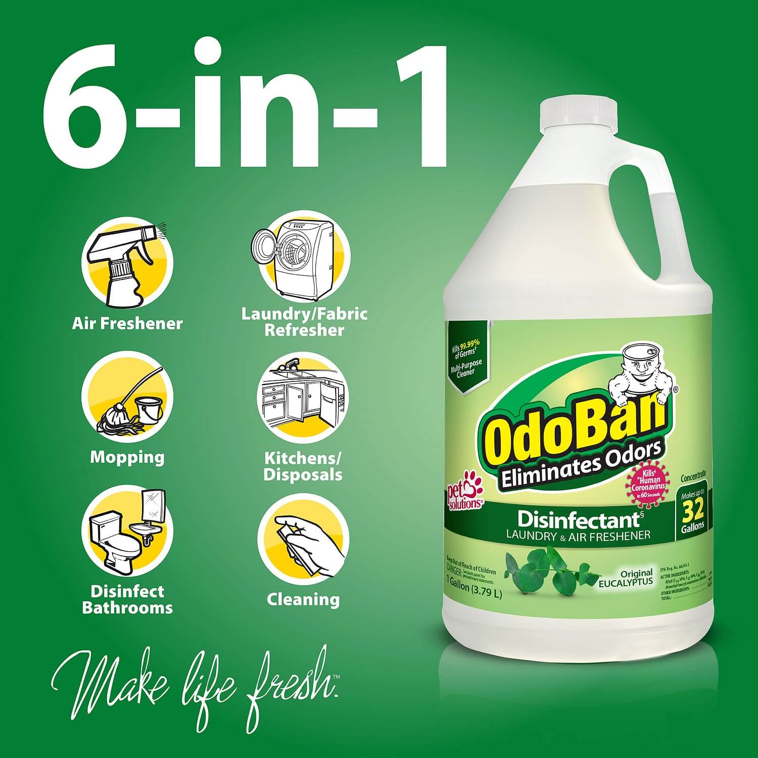 Best8-Cat-Urine-Enzyme-Laundry-Detergents OdoBan-Disinfectant-Laundry-&-Air-Freshener-Concentrate-Eucalyptus–Scent