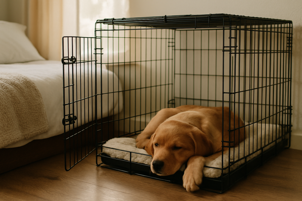 how to crate train a puppy