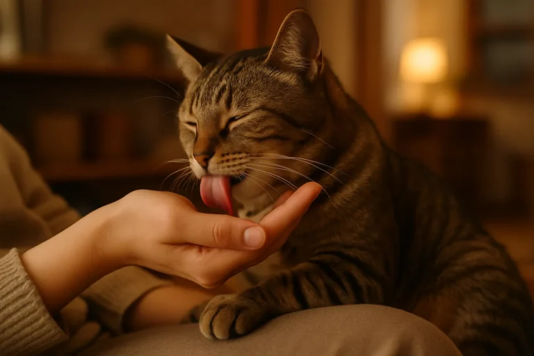 What Does It Mean When a Cat Licks You?