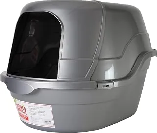 Nature's Miracle Hooded Flip Top Cat Litter Box with Charcoal Filter | Easy to Clean With Flip Top & Simple Latches, Charcoal Filter Absorbs Odor, Non-Stick Surface Prevents Litter Build-Up