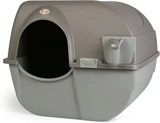 Omega Paw Roll 'n Clean Large Litter Box Omega Paw Roll 'n Clean Self Cleaning Litter Box, Brown, Large