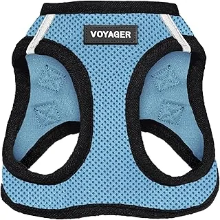 Voyager Step-in Air Dog Vest Harness - Baby Blue/Black Trim, Large | 18-20.5" Chest