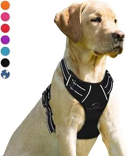 BARKBAY Dog Harness No Pull for Large Dogs with Front and Back Clips, Padding, Handle and Reflective Details